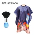 thumbnail image 4 of Waterproof Kids Haircut Cape, Hair Cutting Cape for Kids - Salon Barber Cape Cloak Apron 51x 43 Inches - Quality:2 Pieces;, 4 of 6