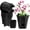 Black, variant on 5- 6 Inch Naked Root Planter Self Watering Pots Set with Holes for Indoor/Outdoor , Planter Pot with Watering Hole/Reservoir and Air Pipes, Black