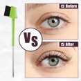 thumbnail image 5 of Unique Bargains Dual Comb Eyebrow Brushes for Women Eyelash Eyebrow Travel Makeup Tool Green 8.15" Length, 5 of 7