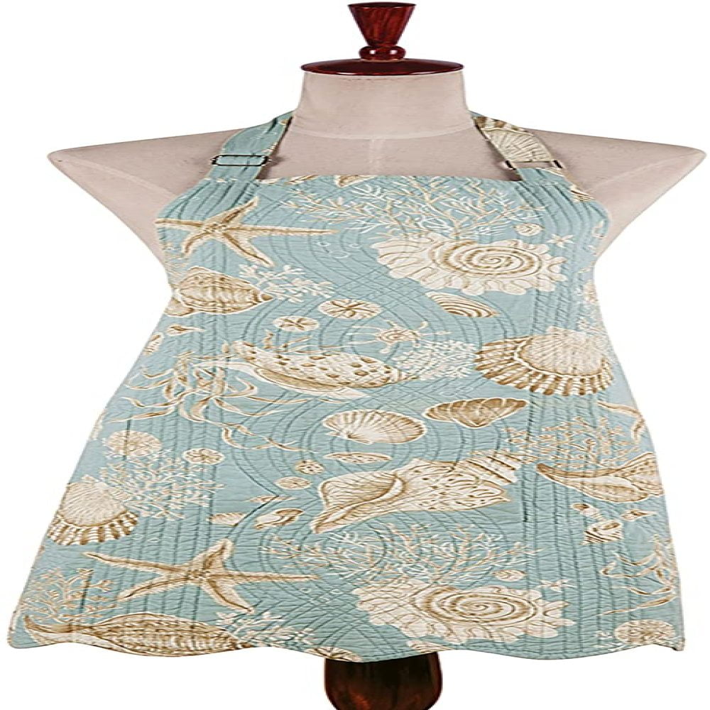 C&F Home Natural Shells Apron Adult Apron Blue C&F Home Natural Shells Apron Adult Apron Blue