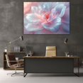 thumbnail image 6 of Mudket Framed Canvas Wall Art Ready to Hang Pink Blue Flower Print, Modern Abstract Floral Wall Decor Canvas Artwork for Bedroom Living Room Office, Soft Botanical Wall Pictures - 12"L x 8"W, 6 of 10