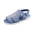 thumbnail image 2 of Willtoo Womens Open Toe Platform Sandals Mesh Hollow Non Slip Elastic Ankle Strappy Comfortable Cushion Wedge Beach Orthopedic Sandals, 2 of 5