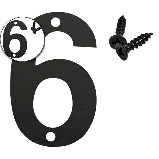 Dvruxg Metal Door Numbers, Home Address Numbers, Metal Outdoor Mailbox Number, Address Letters, Modern Metal Numbers Letters for Homes, Apartments, Hotels, Garages, Farms (3.5 Inches)