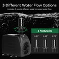 thumbnail image 4 of Bomba sumergible GROWNEER 2000L/H 30W 7.2 pies para acuario, 4 of 7