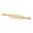 thumbnail image 3 of Wooden Massage Roller Wood Manual Massage Tool for Thigh Abdomen Wheels, 3 of 9