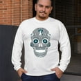 thumbnail image 4 of Philly Thing Sugar Skull Long Sleeve T-shirt Day of the Dead Dia de los Muertos, 4 of 7