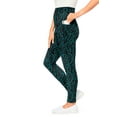 thumbnail image 3 of Woman Within Plus Size Tall Stretch-Cotton Knit Pull-On Printed Pocket Leggings, 3 of 4