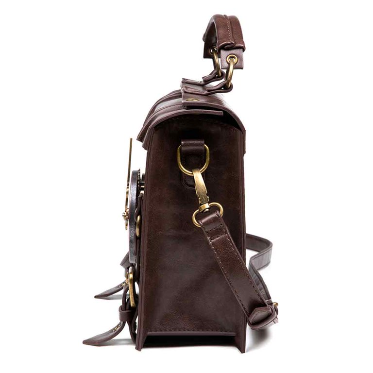 Vintage Steampunk Backpack Gothic Satchel Handmade Leather 