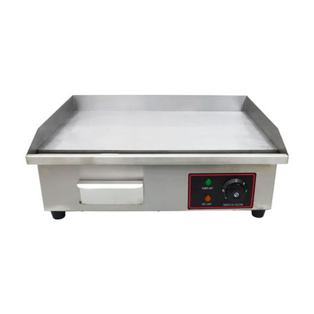 INTBUYING Commercial Electric Flat Cooking Griddle Teppanyaki Maker 3000W