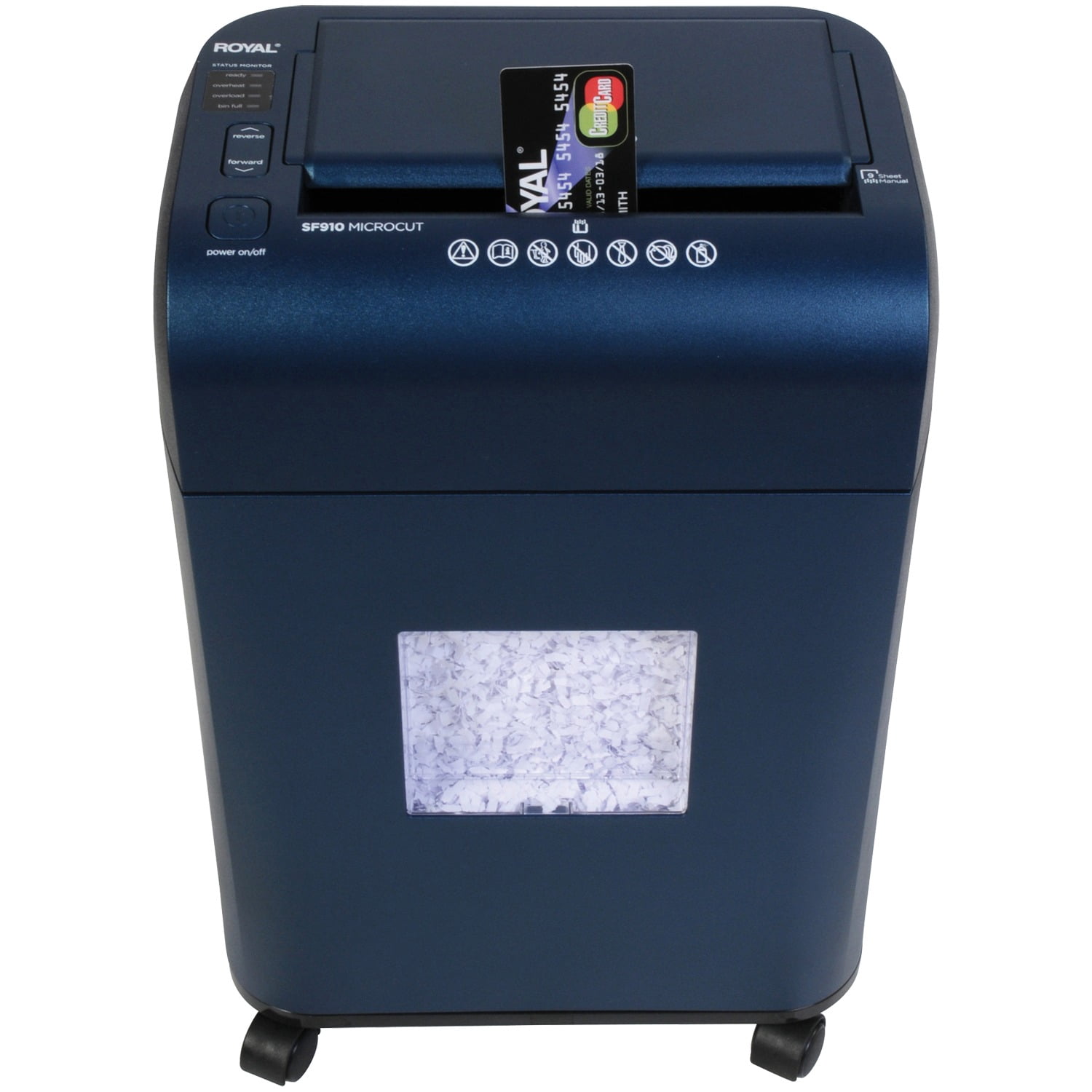 Royal 89351N SF910 100-Sheet Autofeed Micro-Cut Shredder (Blue)