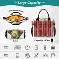 thumbnail image 4 of Ckdifva Avocado Mascot Cooler Bag Cooler Cooling Tote Lunch Bag Lunch Box Front Pocket with Shoulder Strap, 4 of 6