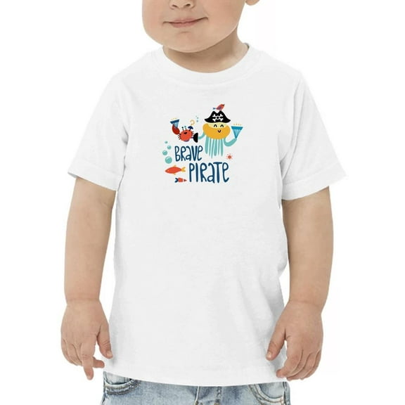 Lineless Crab N Octopus Pirates T-Shirt Toddler -Image by Shutterstock,  5 Toddler
