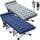 (2 Packs)Gray Stripes Bed w/Gray-Navy Cotton Mat