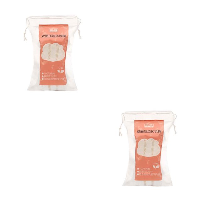 stanreset 50 Pieces Makeup Pads Cotton Double Sided Lip Cosmetic Foundation Remover Mat Portable Travel Home Make Up Tools 6 * 5cm 2Set