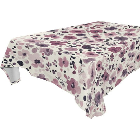 

Vzayy Premium Polyester Square Tablecloth Set 54-120 Inch Pink and Dusty Rose
