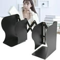 thumbnail image 4 of Metal Book End, Classic Black Bookends Slim Design Convenient Practical  For Student Desk For Office, 4 of 8