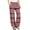 Red, variant on Lenpel Girls' Wide Leg Pants Lightweight Elastic Waist Striped Lounge Pants Loose Casual Trousers with Pockets 4-14 Y