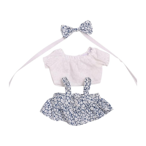Ropa para muñecas de 20 cm, cómoda decoración para muñecas, vestido de repuesto. falda azul