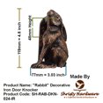 thumbnail image 4 of Shristy Hardware "Rabbit" Decorative Iron Door Knocker - (Pack of 1 Antique Copper Finish), 4 of 4