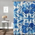 thumbnail image 2 of Pratyus Blue Flower Modern Waterproof Shower Curtain, Country Cottage & Farmhouse Bathroom Decor, 100% Polyester Fiber Curtain with Hooks 36x72, 2 of 7