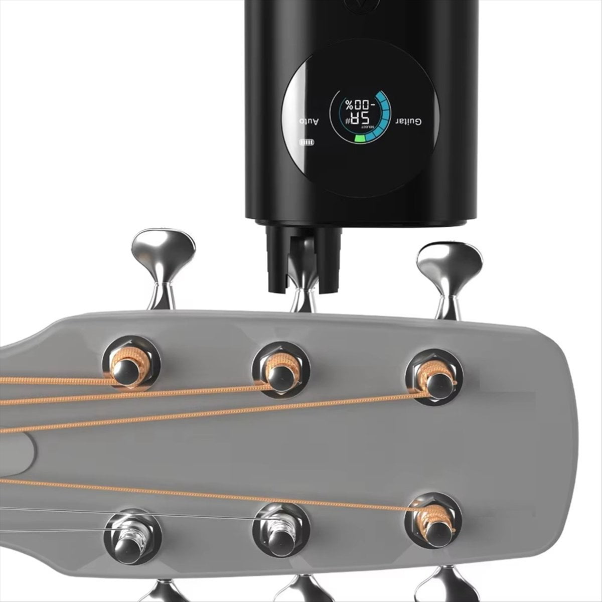 Smart Automatic Guitar Tuner, Full-Color LCD Screen - Metronome & String Winder for Electric Guitars, Acoustic Guitars