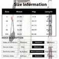 thumbnail image 3 of Yungyresw Dress Pants For Women Straight Wide Leg Solid Color Palazzo Pants Business Casual Trousers Office Work High Waist Pants Navy L, 3 of 4