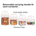 thumbnail image 4 of Contenedores apilables para almacenamiento de alimentos SELEWARE 4 piezas de 920 ml, 4 of 8