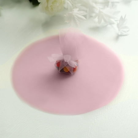 Efavormart 125pcs/ pk 9" Tulle Circles For Party Decorations Banquet Event Sewing DIY Crafts Fabrics Sewing - Pink