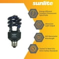 thumbnail image 2 of Sunlite Compact Fluorescent Black Light Bulb (BLB), Perfect for Halloween, Spiral Blacklight bulb, 20 Watts, 120 Volts, Medium Base (E26), 463nm, UL Listed, 3 Pack, 2 of 8