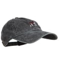 thumbnail image 5 of Bulldog Embroidered Washed Cotton Twill Cap - Black OSFM, 5 of 5