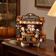 thumbnail image 4 of Halloween Decorations Indoor, Spooky Season Vintage Halloween Wooden Decor, Ghost & Skeleton Bakery Fall Home Table Decor, Creepy Cute Ornament for Shelves and Entry Tables, 4 of 6