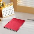 thumbnail image 7 of Hiroekza Solid Color Diary Thick Work Notebook A5 Perforated 200 Pages 8.34x6.18in 80g Dorian Paper Hardcover Business Pen Notebook for Office School Use Red, 7 of 7