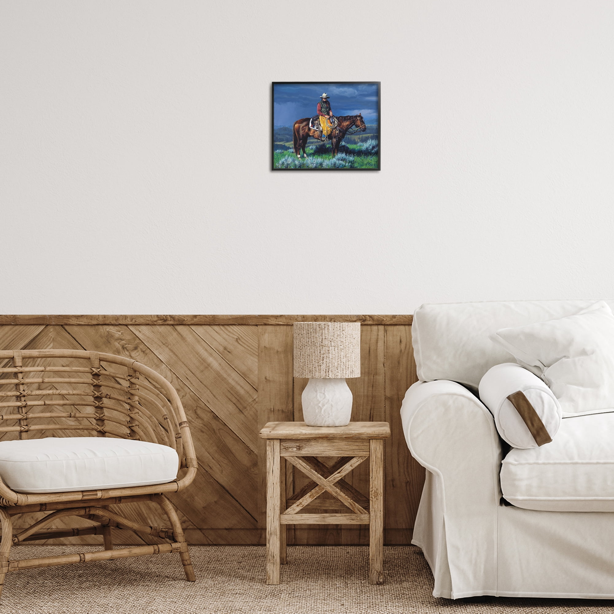 Stupell Industries Before The Storm Animals & Insects Painting Black Framed Art Print Wall Art, 14 x 11