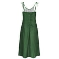 thumbnail image 7 of Sakmal Sexy Sundresses for Curvy Women Green Side Split Midi Dress Sleeveless Polka Dot Dresses, 7 of 7