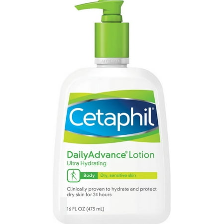 Dailyadvance Ultra Hydrating Lotion - Cetaphil DailyAdvance Ultra Hydrating Lotion for Dry/Sensitive Skin 16 oz (Pack of 2)