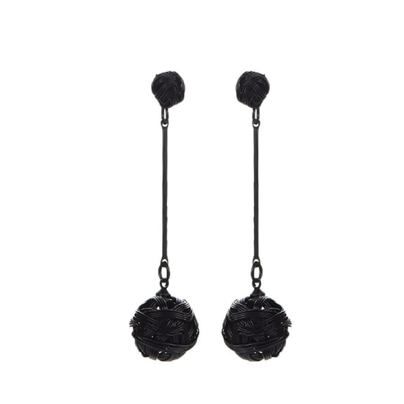 DESIGNICE Women Earrings Black Dangle Fashion Copper Creative