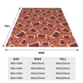thumbnail image 3 of Bingfone American Football1 Print Flannel Fleece Blanket Throw Blanket for Bed,Sofa,Couch,Travel,Camping(50"x40" ), 3 of 8