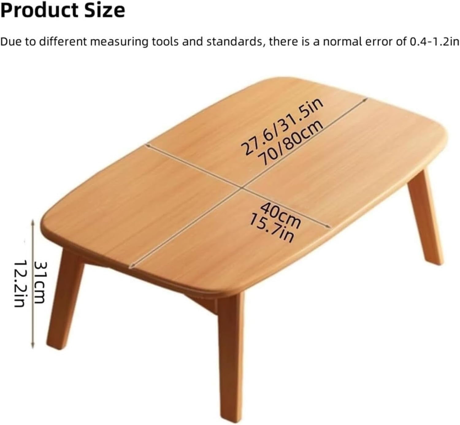 Floor Coffee Table Japanese Folding Low Table for Sitting On The