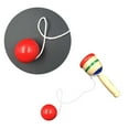 thumbnail image 2 of HLONK Ball Cup Toys Wooden Game Catch Skill Yoyo Kids String Catcher Early Learning Educational, 2 of 6