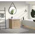 thumbnail image 3 of Redondo 36" Bathroom Vanity Ash Oak, 3 of 10