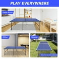 thumbnail image 2 of Mid Size Table Tennis Pong Table,5ft Foldable & Portable Ping Pong Table Set for Indoor Games with Net, 2 Table Tennis Paddles and 3 Balls, 2 of 7