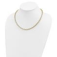 thumbnail image 3 of Diamond2Deal 14k Yellow Gold 4.5mm Polished Fancy Rolo Link Chain Necklace for Men 18", 3 of 6