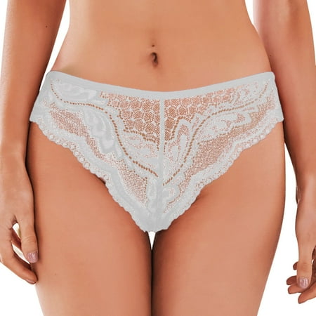 LARUYEKO Women Sex Thong Printed Elasticity Breathable French Lace Women Panties Sexy Underwear Women s Cotton Underwear High Waisted Ladies Full Coverage Panties High-Cut Stretch Cool Underwear