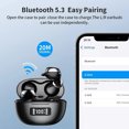 ivycay Wireless Earbuds, Bluetooth 5.3 Headphones IPX8 Waterproof