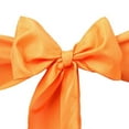 thumbnail image 4 of Efavormart 25 PCS ORANGE Polyester Chair Sashes Tie Bows for Wedding Events Decor Chair Bow Sash Party Decor Supplies - 6x108", 4 of 6