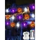 thumbnail image 1 of Cadena de luces para Halloween, EXF, 3D, diseño de calabaza, murciélago, fantasma, 30 LED, 1 of 7