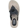 thumbnail image 6 of Cliffs by White Mountain Womens Cynthia Faux Leather Thong Wedge Sandals, 6 of 7