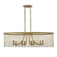 thumbnail image 1 of Golden Lighting 1771-LP PG-CRY Linear Pendant, Peruvian Gold & Crystal Strands, 1 of 4