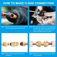 thumbnail image 7 of Uxcell Pipe Extension Joint Connector, Free Welding AC Copper Pipe Coupling Adapter with Tape 3/8" 4, 7 of 7