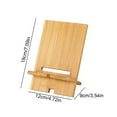 thumbnail image 3 of kttectoa Practical Mobile Phone Holder Bamboo Wood Adjustable Detachable Stand for Phones Tablets Desk Accessories Beige Christmas Gifts Home, 3 of 6